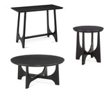 Dunnigan - Round End Table - Black