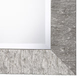 Textured Surface Mirror - Metallic Silver