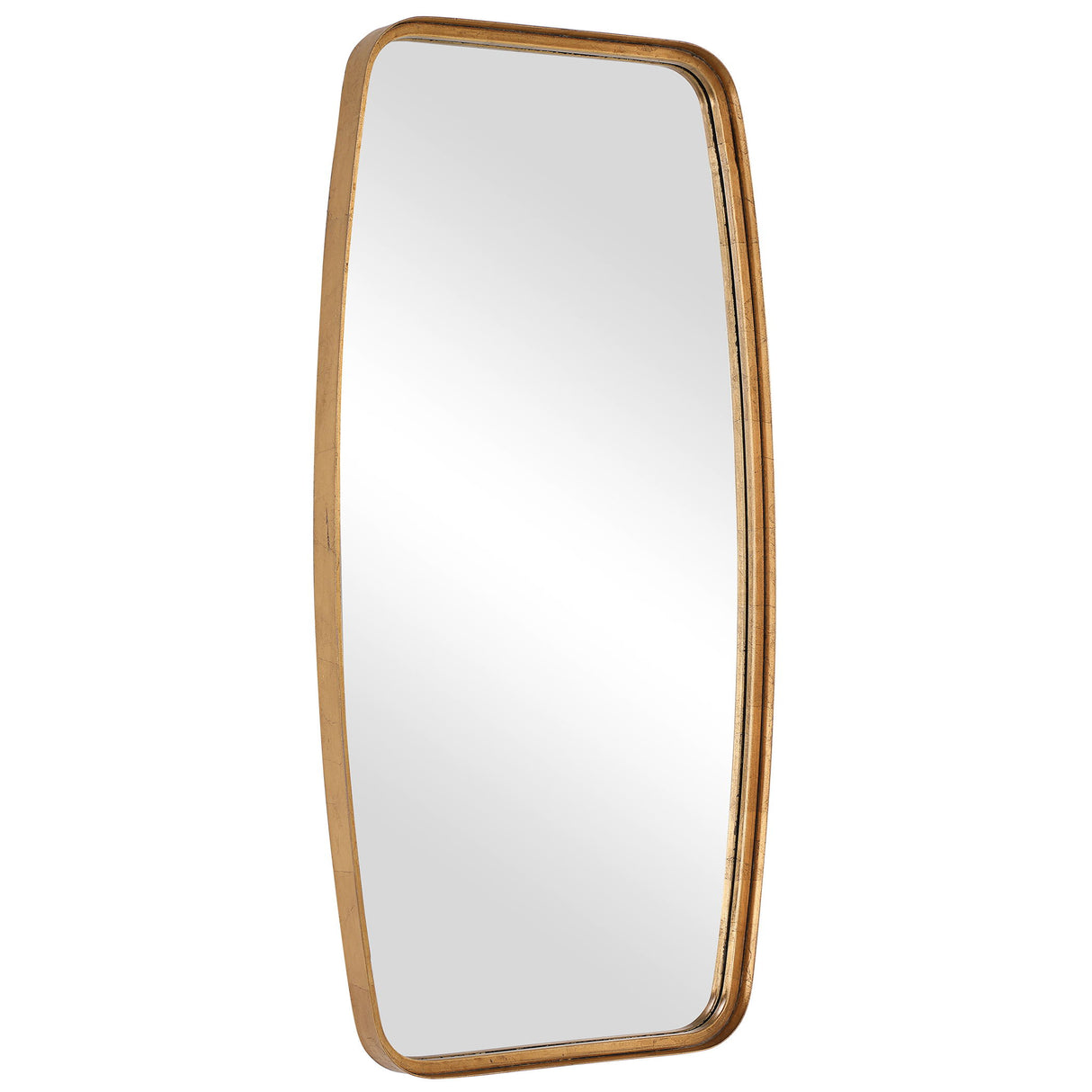 Mirror With Unique Frame - Gold Leaf