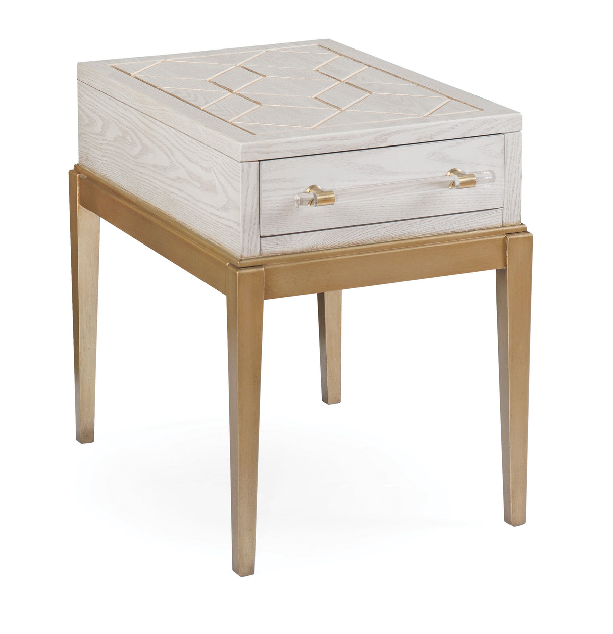 Perrine - Chairside Table - White