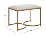 Accent Bench - Antique Brushed Brass