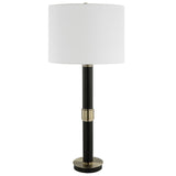 Table Lamp With Slender Metal Body - Black