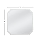 Clover - Square Wall Mirror - White