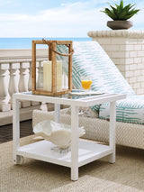 Ocean Breeze Promenade - Serving End Table - White