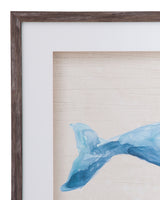 Rustic Whale - Wall Decor (Set of 2) - Light Blue