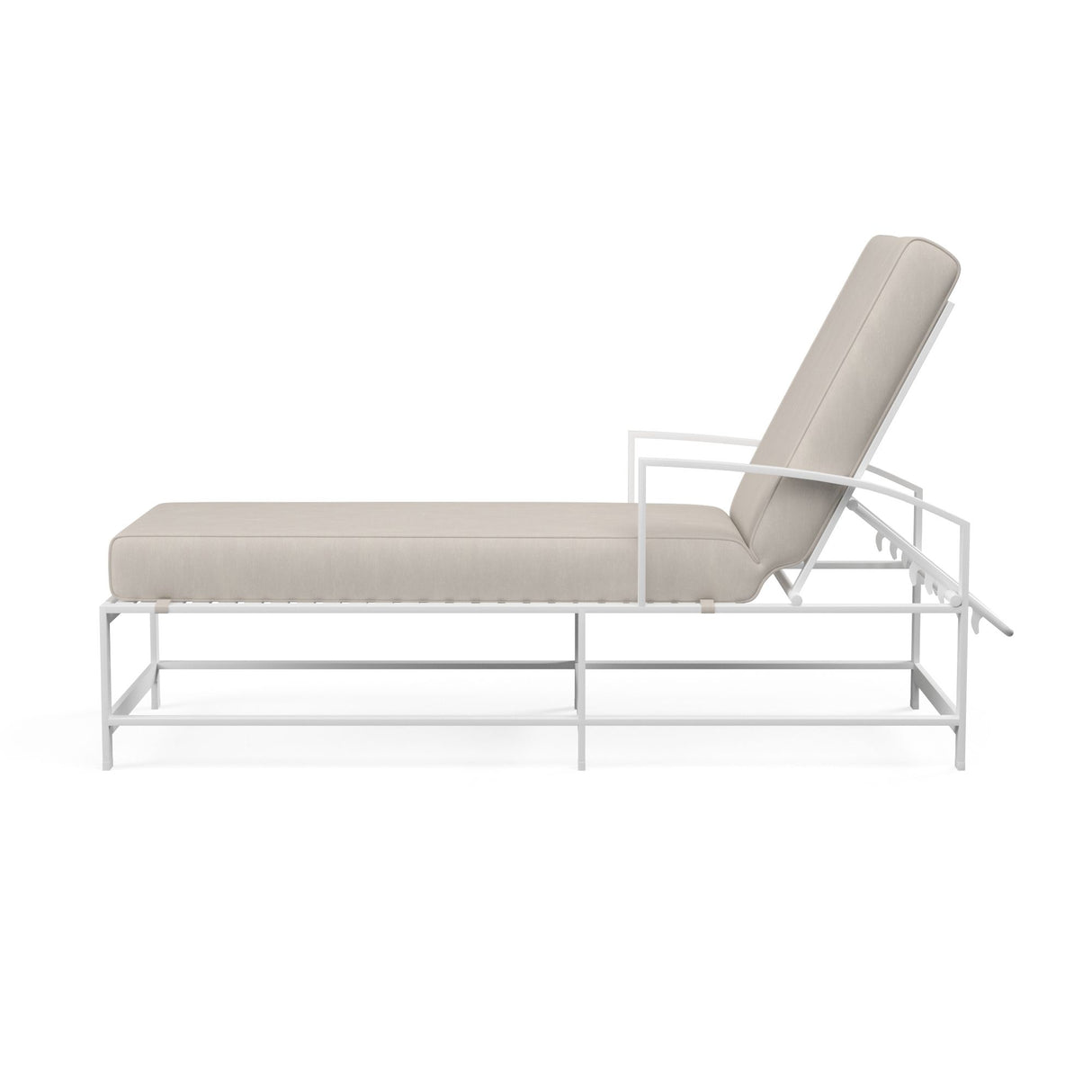 Bristol - Chaise, With Self Welt - Canvas Flax / White