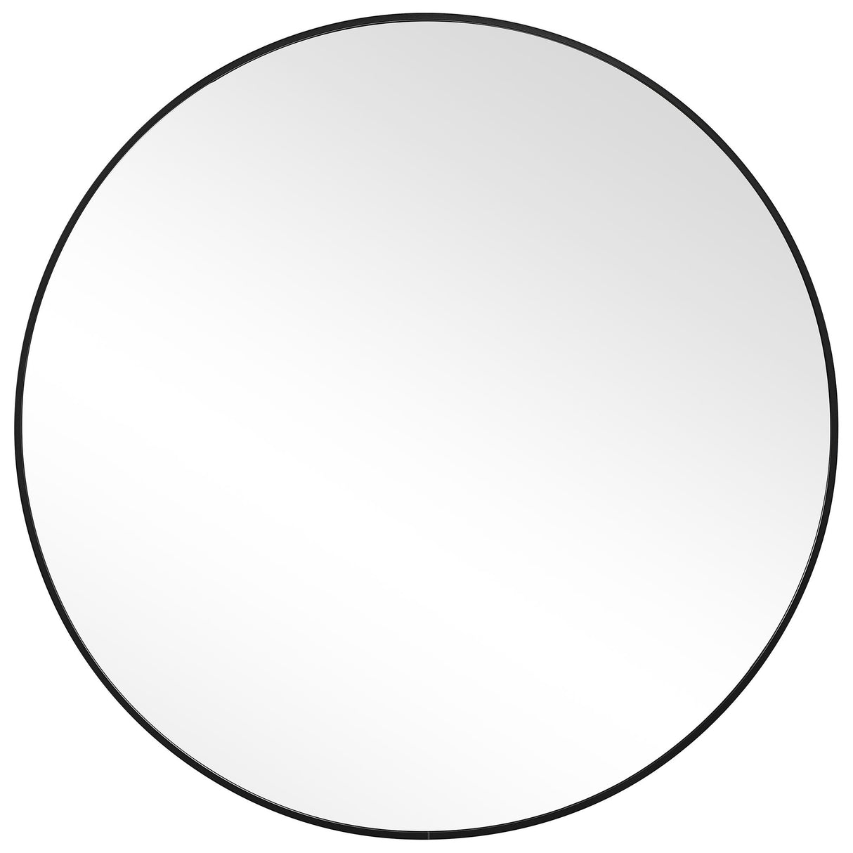 Round Mirror - Satin Black