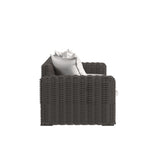 Cabo - Loveseat - Dark Gray / White