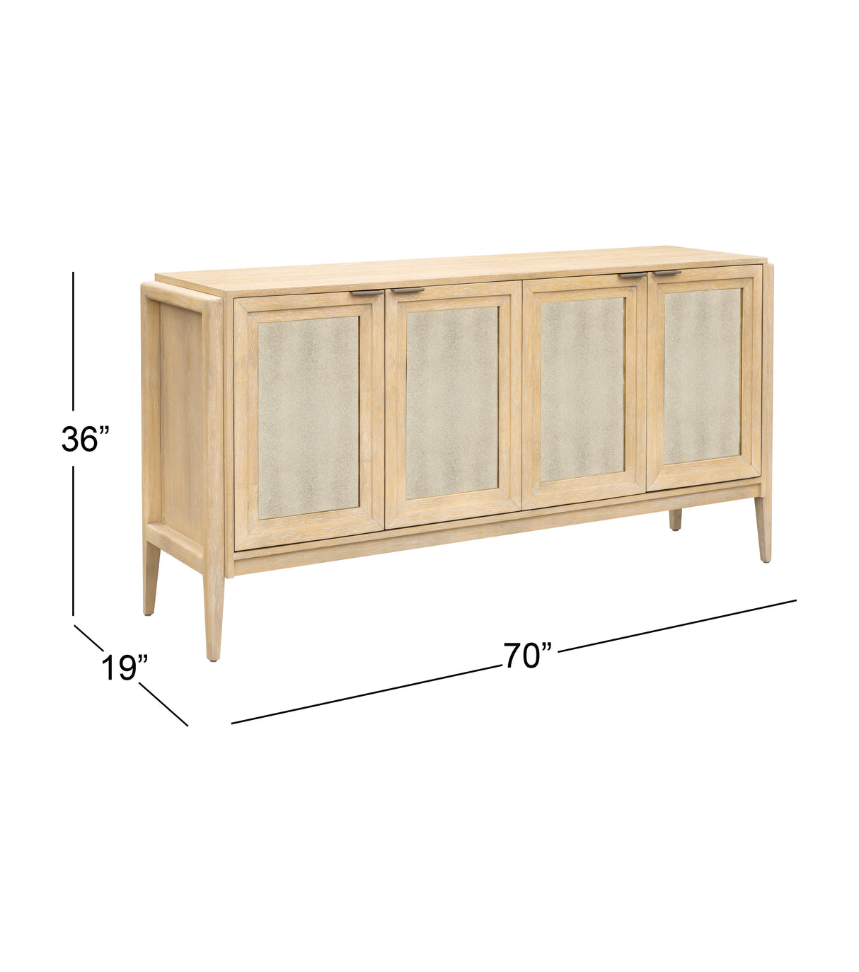 Damone - Server - Cerused White Oak