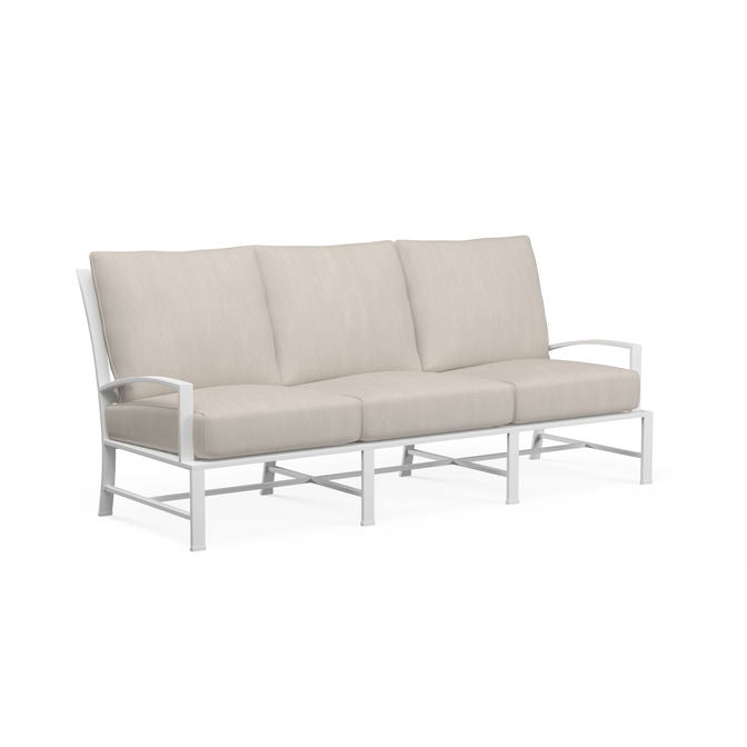 Bristol - Sofa, With Self Welt - Canvas Flax / White