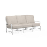 Bristol - Sofa, With Self Welt - Canvas Flax / White