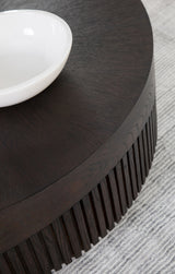 Signature Designs - Nightfall Round Cocktail Table - Dark Brown