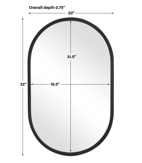 Vertically Or Horizontally Mirror - Matte Black