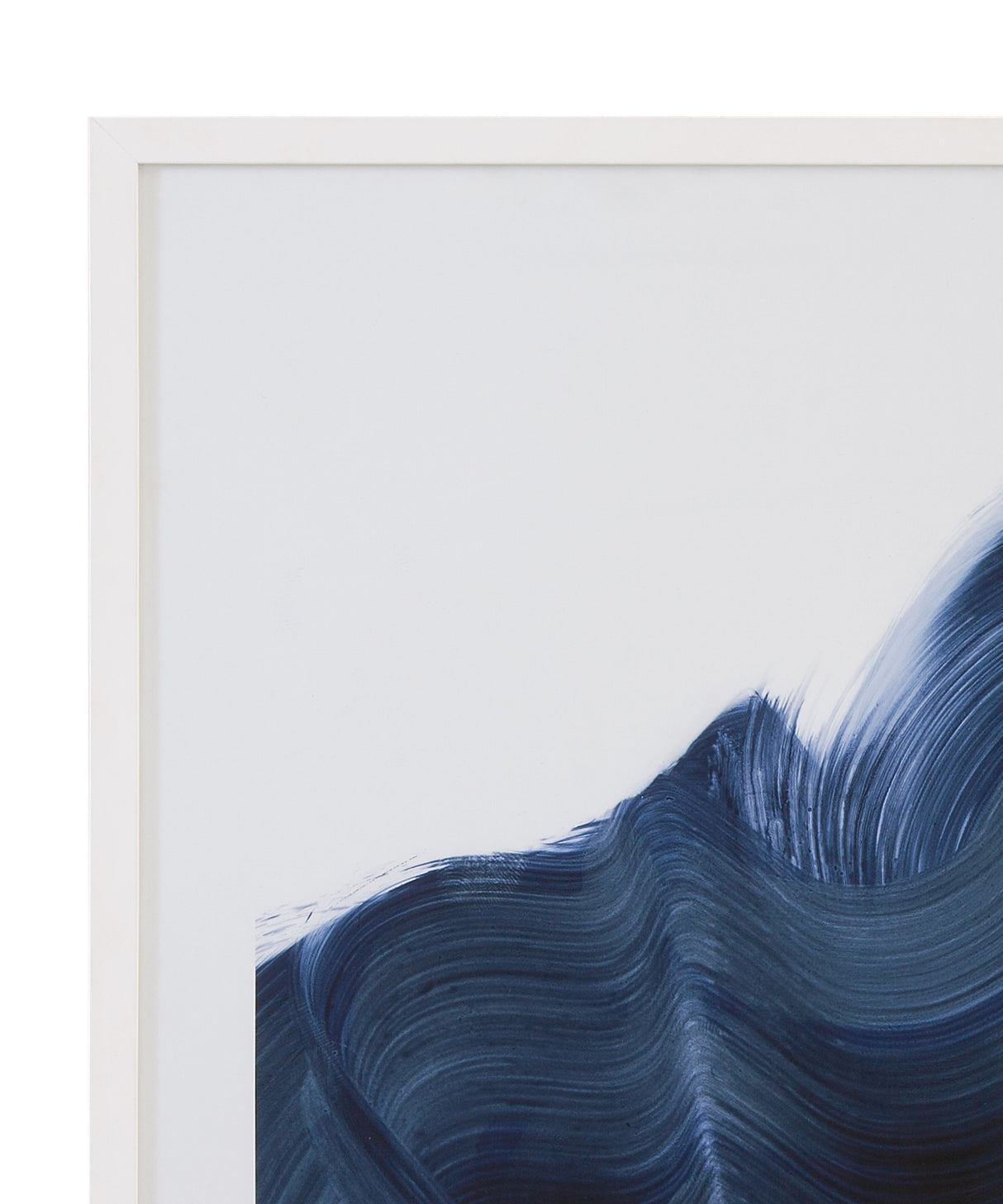 Passing Waves - III Framed Print - Blue