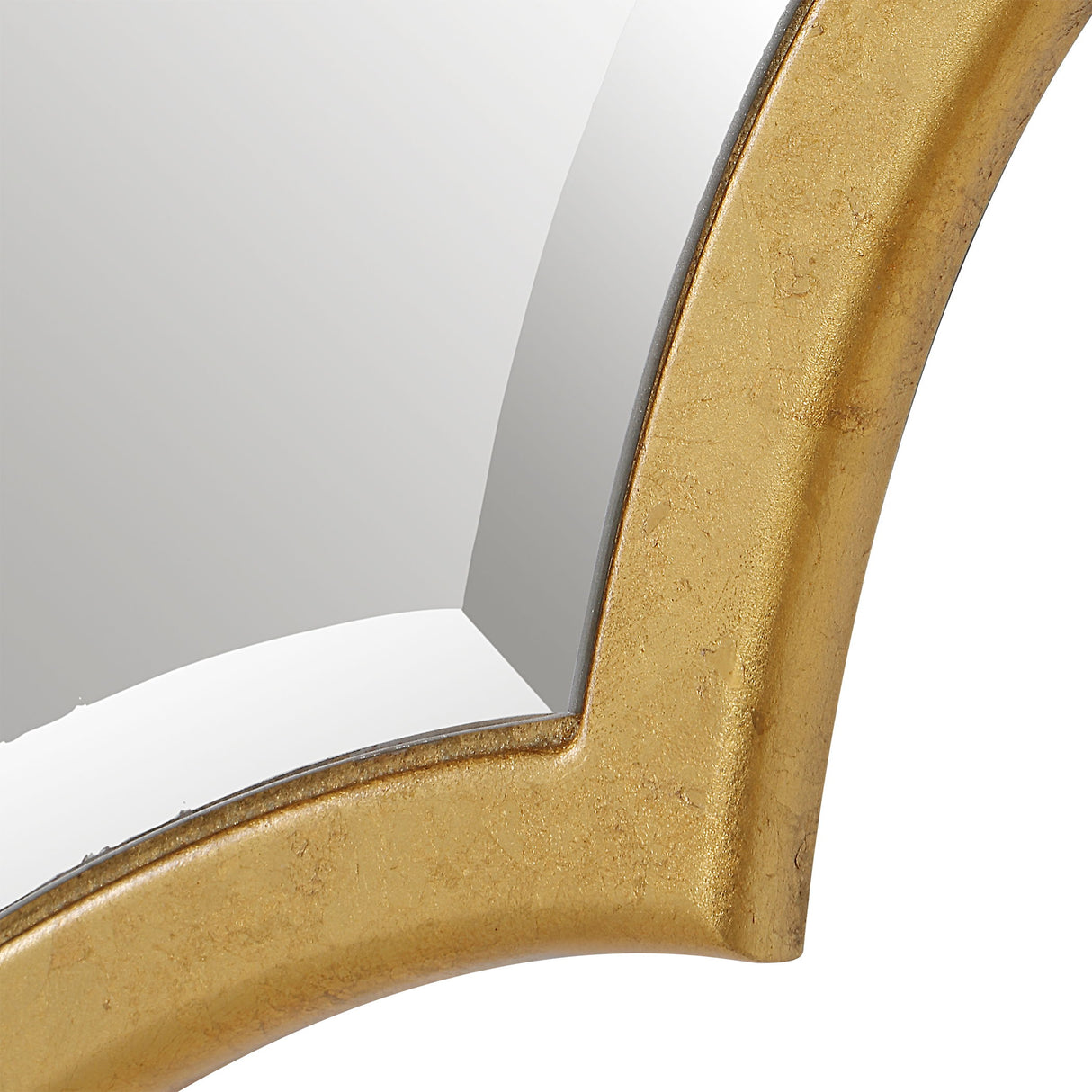 Mirror With Elegant Curves And Arches - Gold Leaf