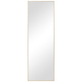 Contemporary Plain Mirror - Gold Finish