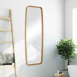 Mirror With Rounded Corners - Gold Leaf