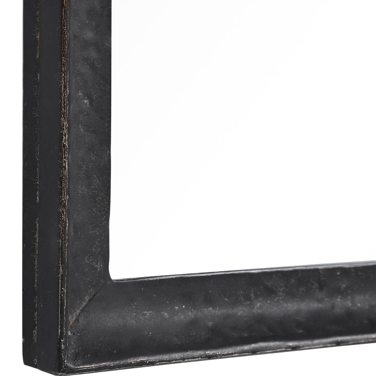 Mirror With Hammered Frame - Black