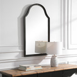 Mirror With Hammered Frame - Black