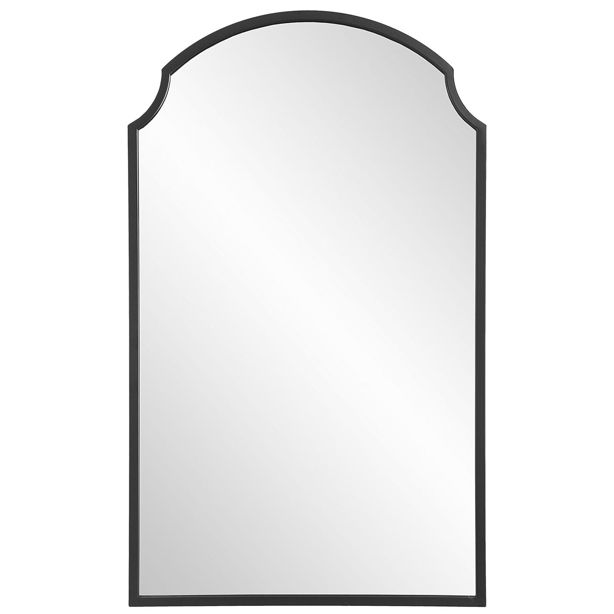 Beautiful Arch Mirror - Satin Black