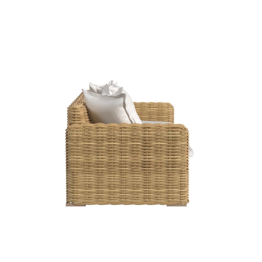 Playa - Loveseat - Light Brown / White