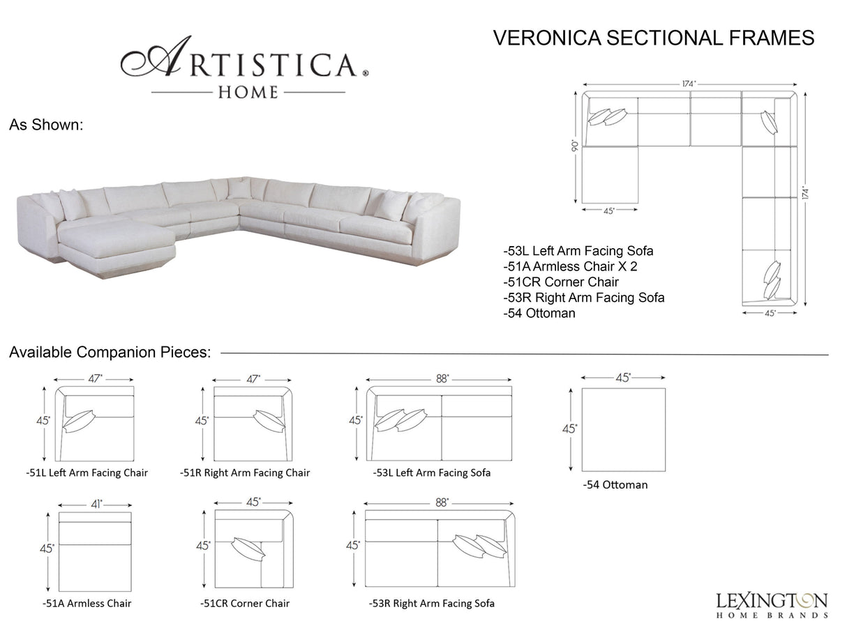 Artistica Upholstery - Veronica Sectional