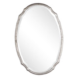 Hammered Finish Mirror - Silver