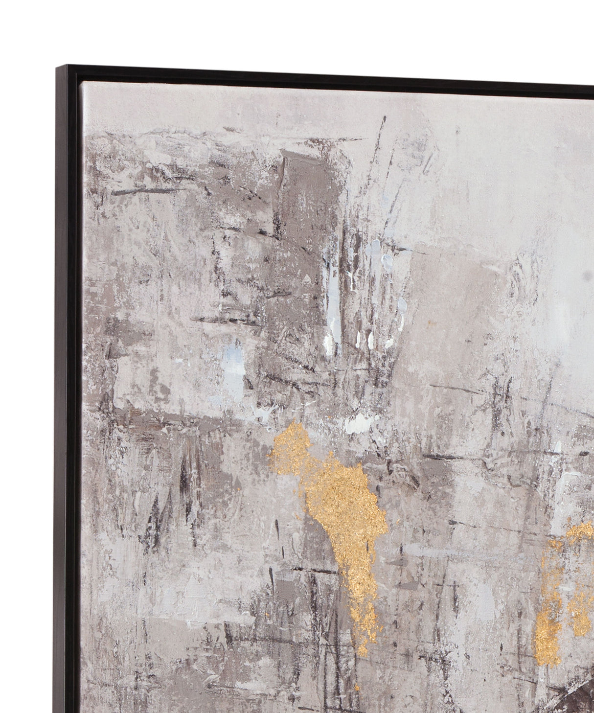 About Town - Framed Canvas - Gray