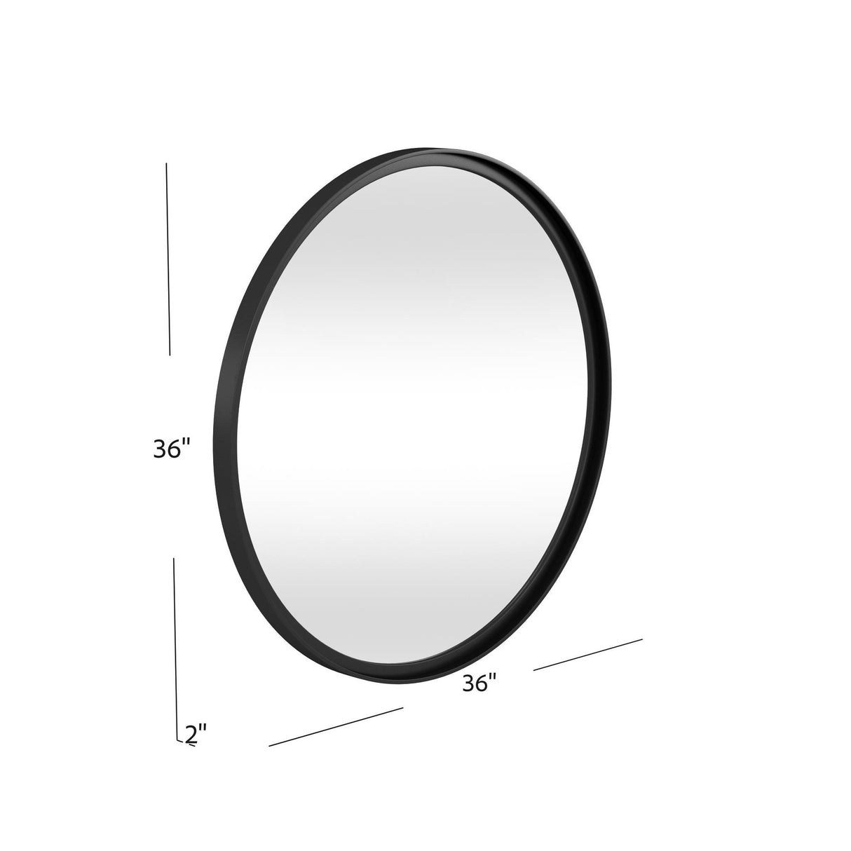 Jackie - Wall Mirror - Black