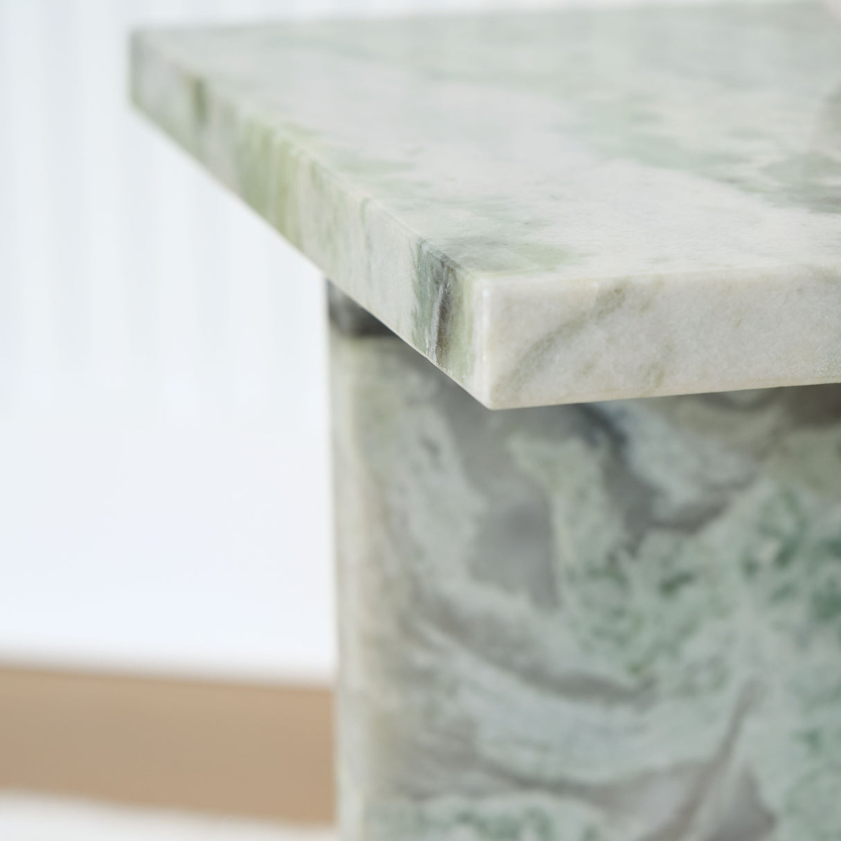 Deaconwell - White / Green - Accent Table