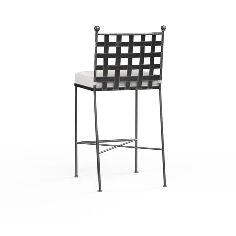 Provence - Barstool, With Self Welt - Canvas Flax / Black