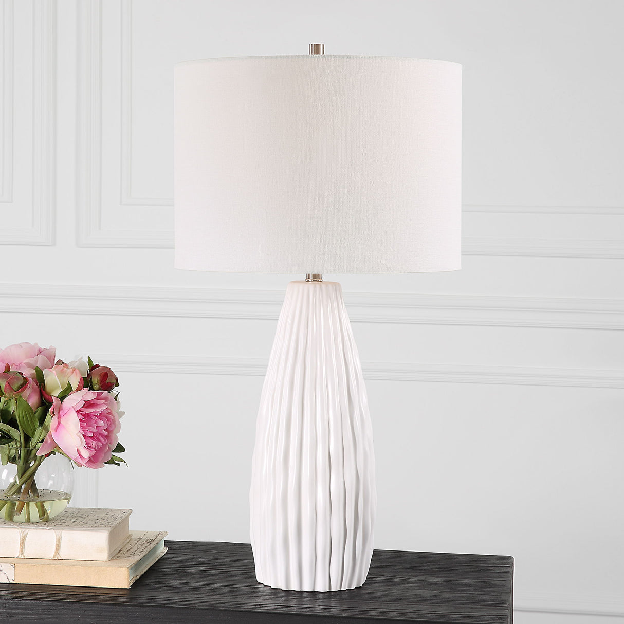 Table Lamp - Satin White