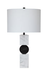 Ellendale - Table Lamp - Black / White