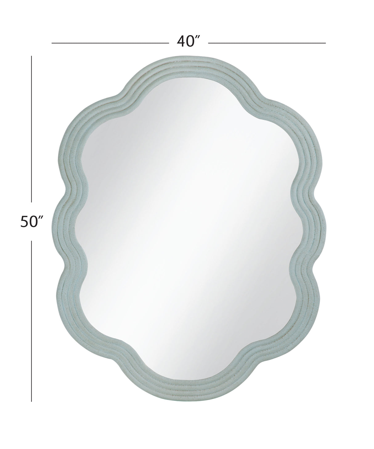 Arianna - Wall Mirror - Matte Light Blue