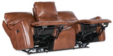 MS - Crosby Zero Gravity Power Sofa With Power Headrest - Brown