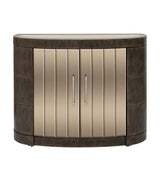 Serrano - Hall Cabinet - Rustic Oak / Bronze