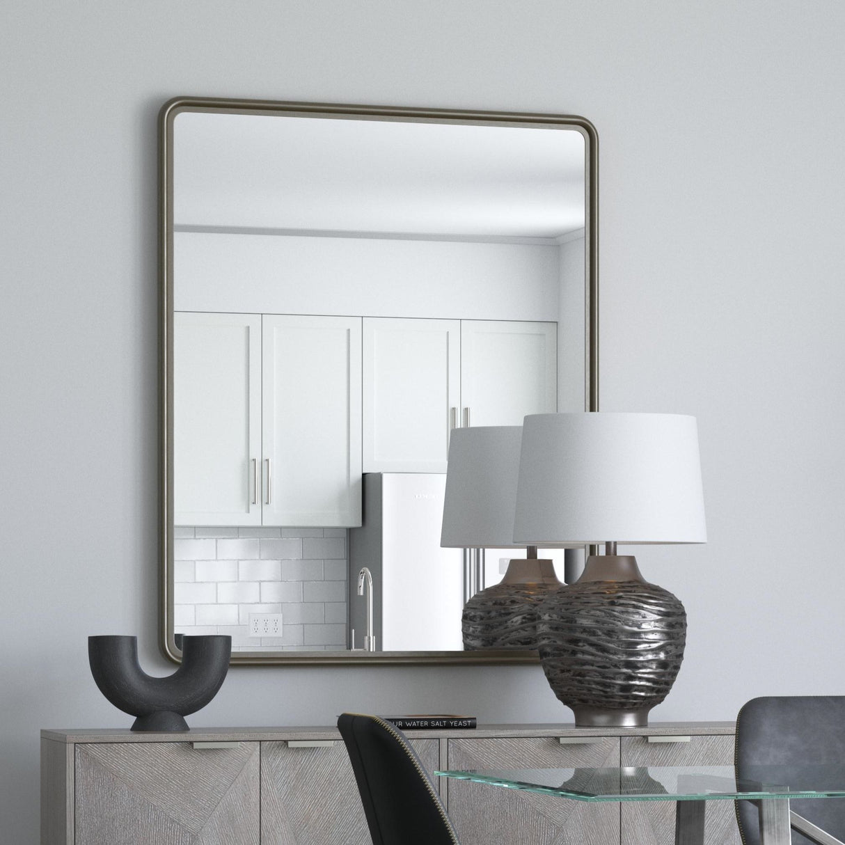 Andes - Wall Mirror - Silver