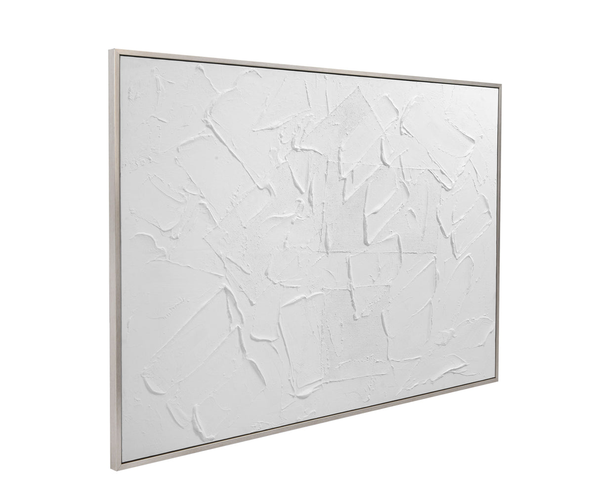 Paradisio - Framed Canvas - White