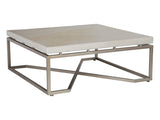 Signature Designs - Vara Square Cocktail Table - Beige / Pearl Silver