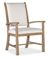 Vineyard Row - Post Back Upholstered Arm Chair (Set of 2) - Beige