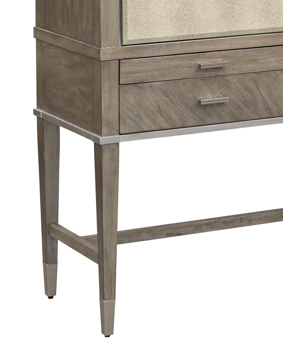 Vivien - Bar Cabinet - Silver Primavera