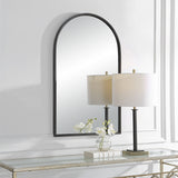 Metal Arch Mirror - Matte Black