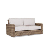 Havana - Loveseat, With Self Welt - Canvas Flax / Dark Brown