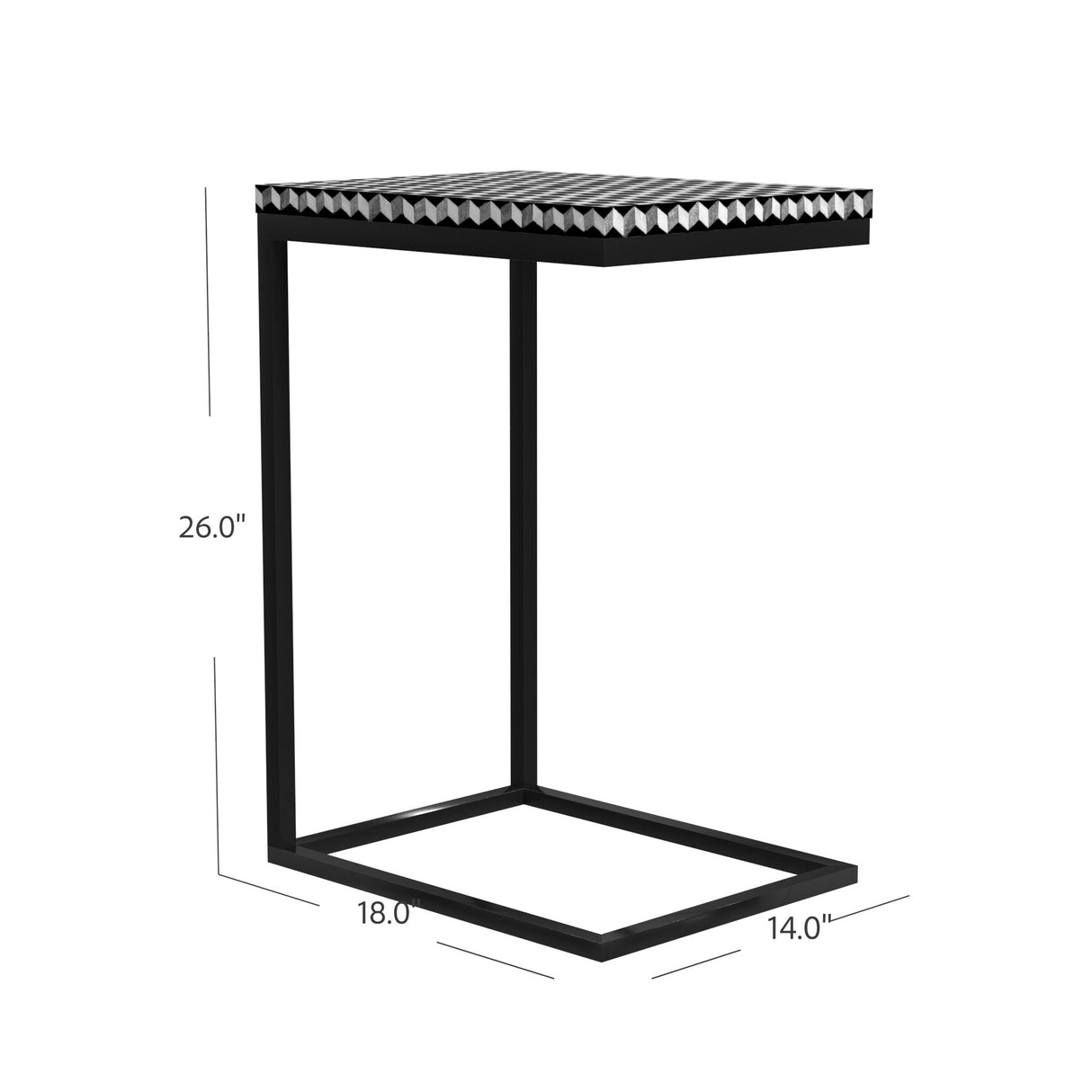 Nava - Accent Table - Black