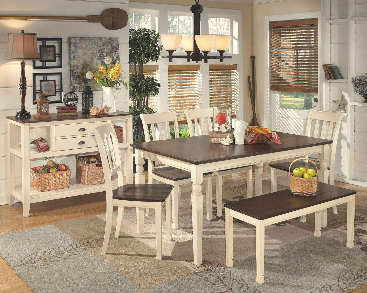 Whitesburg - Brown / Cottage White - Dining Room Server