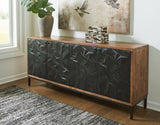 Dorannby - Black / Brown - Accent Cabinet