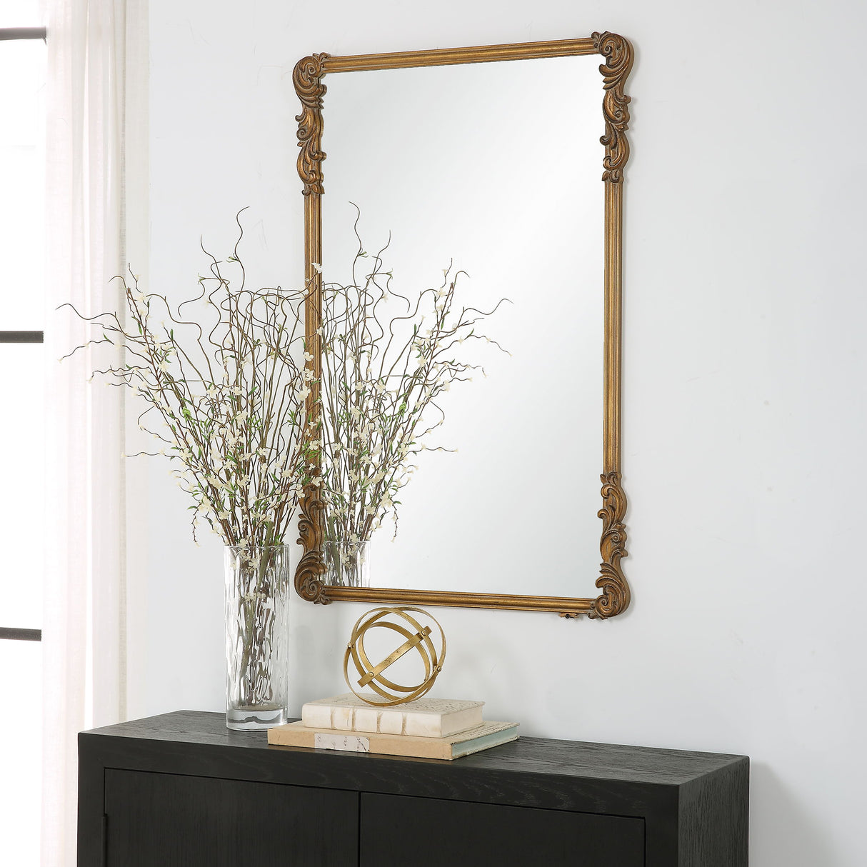 Mirror Vertically Or Horizontally - Antique Gold