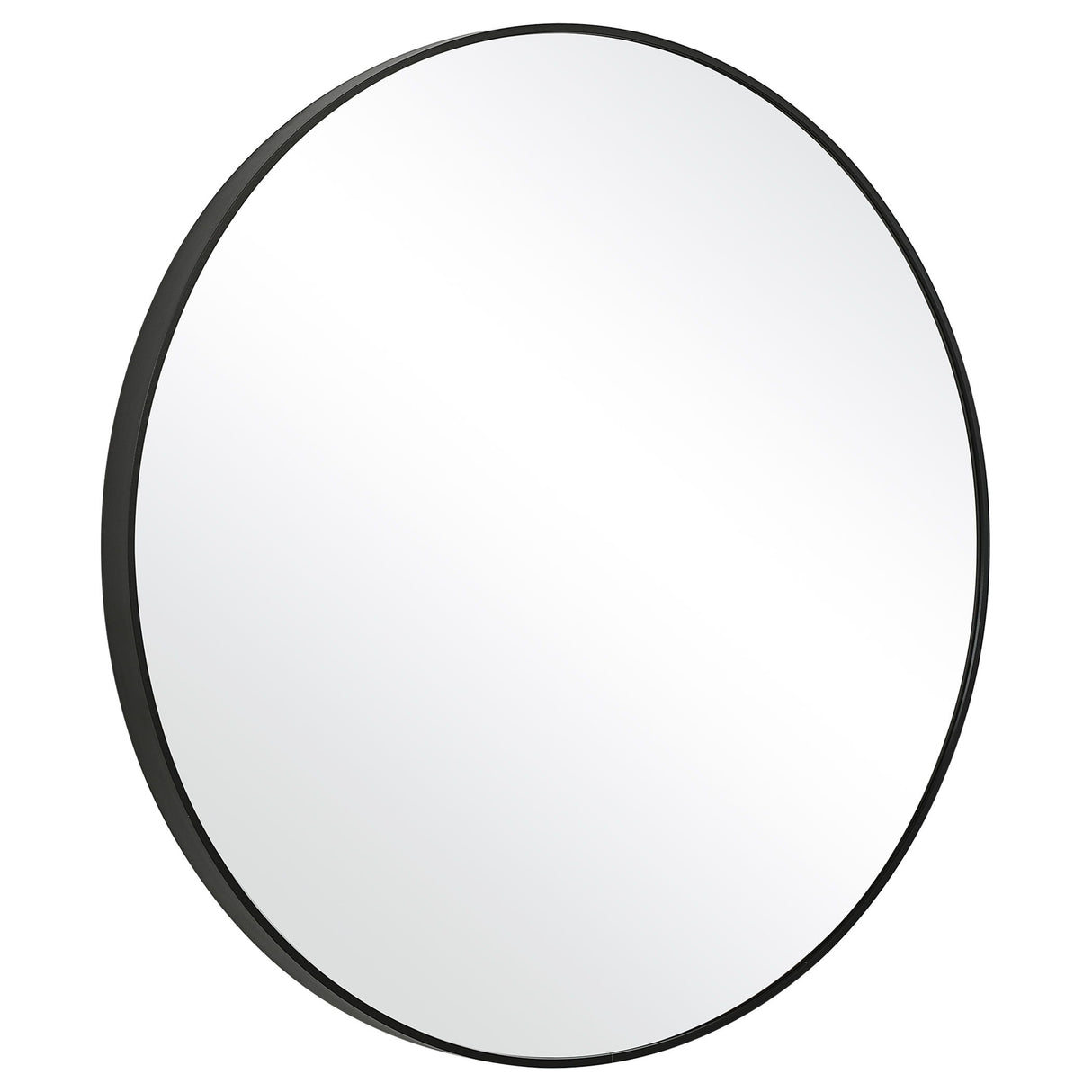 Round Mirror - Satin Black