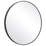 Round Mirror - Satin Black