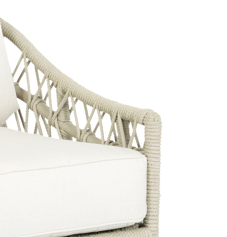 Dana - Rope Sofa, With Self Welt - Linen Canvas